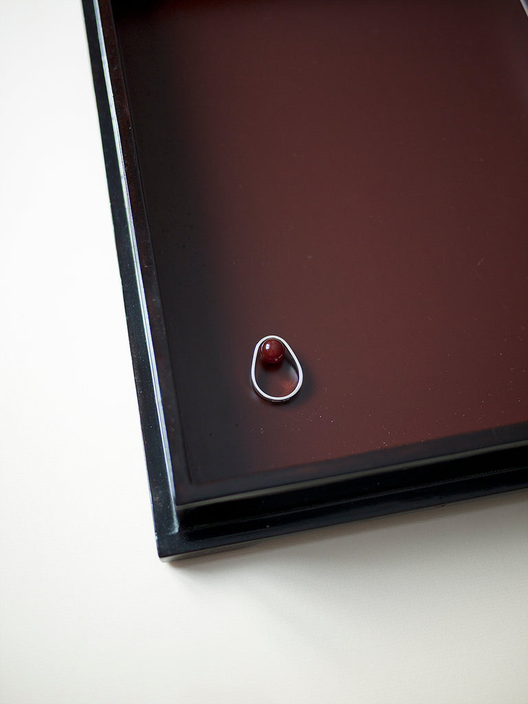 CARNELIAN ORB RING